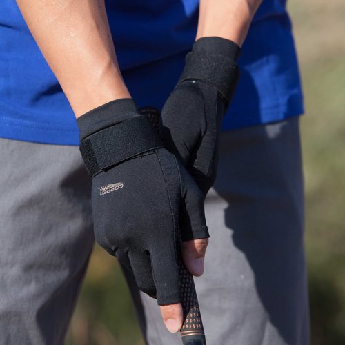 Copper Fit Standard Compression Gloves, Black, Small/Medium