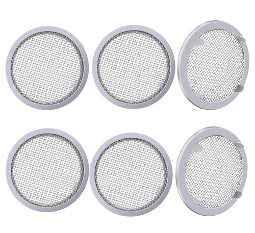 Raneped Circular Screen Vent Cover, 2 Inch Diameter, Metal Mesh, 6-Pack
