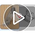 Silver Furniture Corner Connector 20PCS Stainless Steel L Brackets for Wood Shelves Cabinets