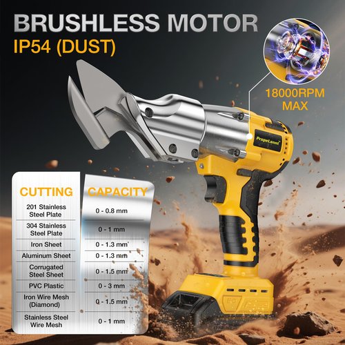 Cordless Metal Shears for Dewalt 20V Max - 14GA Steel Metal Cutter, 360° Pivoting Head, 400Nm Torque Cutting Stainless Sheet, Iron, Carpet, Leather, Cardboard(NO Battery)
