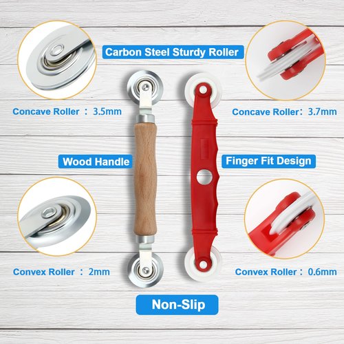 Window Screen Repair Kit Mesh Screen Spline Roller Repair Tools Kit with Screen Installer Clips, Metal and Plastic Spline Fixing Tool Kit for Window Screen (Colorful)