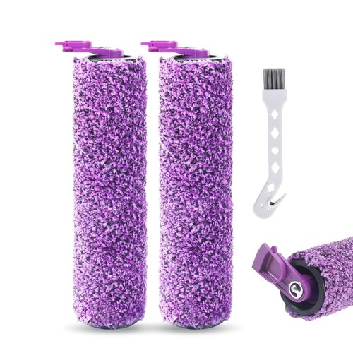 A Fable 2 Pack SD201 Roller Fit for Shark Steam Pickup 3-in-1 Steam Mop SD200 SD201 SD201C SD201Q SD205 with 1 Cleaning Brush