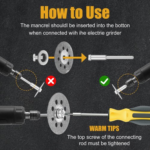 20 Pcs Diamond Cutting Wheel Rotary Tool Discs Set, Diamond Coated Wheels with 4Pcs Screwdriver for Precision Cutting