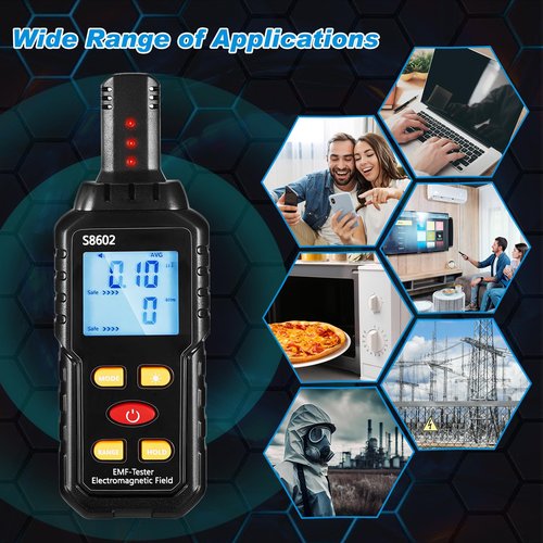 Ghost Hunting Equipment Kit, Emf Meter with 2 Motion Light up Cat Balls, Paranormal Equipment Emf Meter Detector Ghost Equip for Outdoor(White)