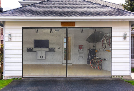 Magnetic Sliding Screen Door Fiberglass-Fit 72x80inch Door-Screen Door Itself Size 74x81inch-Screen Door Mesh for Sliding Glass& French Door Keeps Bugs Out for Interior Door Patio Outdoor Sun House