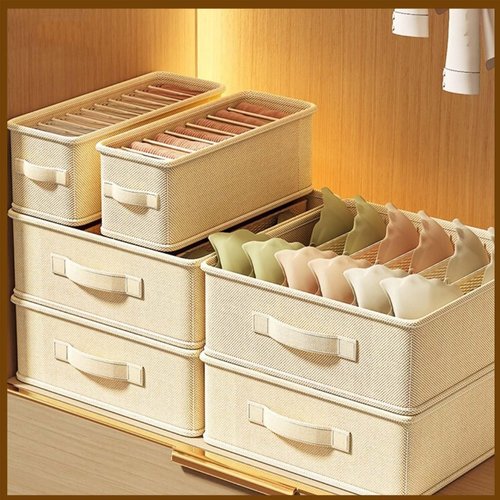Drawer Organizer Clothes, Fabric Closet Organizers and Storage, Shallow Dividers