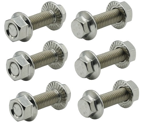 Dsnaduo Stainless Steel Flange Screws, Flange Bolts, Exhaust Manifold Hardware Kit (Bolts&Nuts) M10X1.5-35mm (6-Pack)