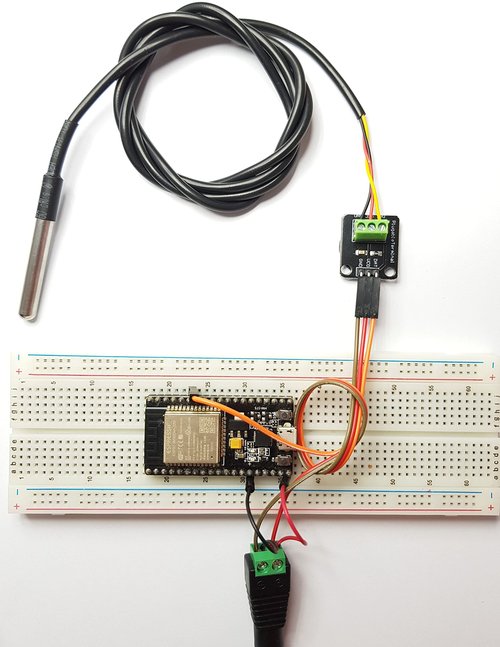 DIYables DS18B20 Temperature Sensor for Arduino, ESP32, ESP8266, Raspberry Pi, Waterproof Stainless Steel Probe, 2 Pieces