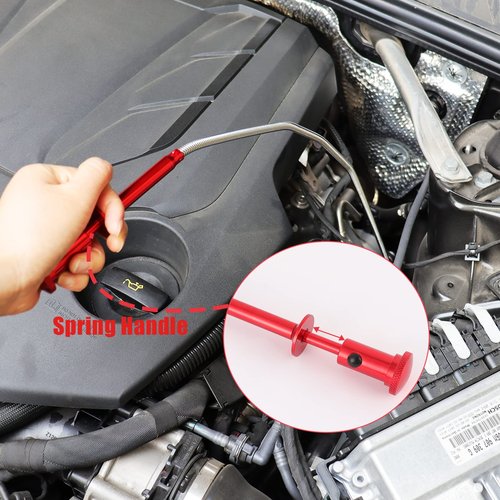 BILITOOLS Flexible Magnetic Grabber Pickup Tool, 24.4" Flex Magnet Pick Up Tool Bendable with 4 Claws