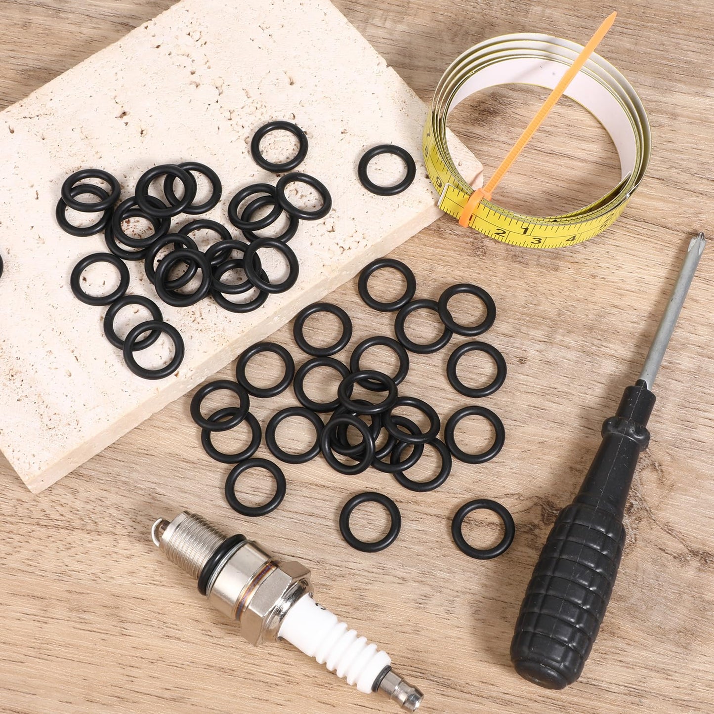 100 Pack Nitrile Rubber Gasket O-Ring Replacement, Pressure Washer O-Rings, OD 16mm ID 11mm 2.5mm Width Sealing Fittings, Garden Hose O Ring