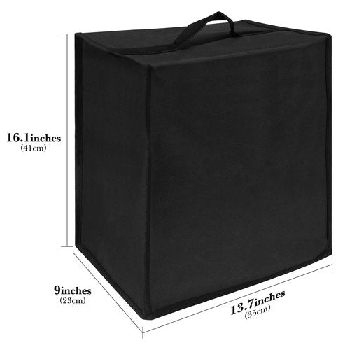 Linkidea Ice Cream Mixer Dust Cover, Portable Blender Shield with Hand Strap, Durable Mixer Protector with Compartment, Compatible with Ninja CREAMi Deluxe NC501, NC299AMZ, NC301 (Black)