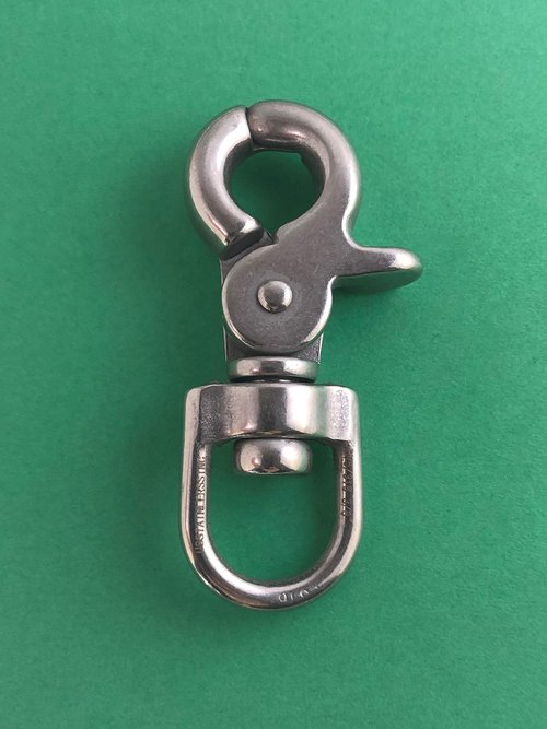 US Stainless Stainless Steel 316 3/8" Trigger Snap with Swivel End Marine Grade Polished