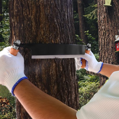 10'' Draw Knife,Draw knife debarking tool,Curved Draw Knife,Draw Shave Tool Debarking Hand Tool,ergonomic handle,simple and effortless to use,bark stripper tool