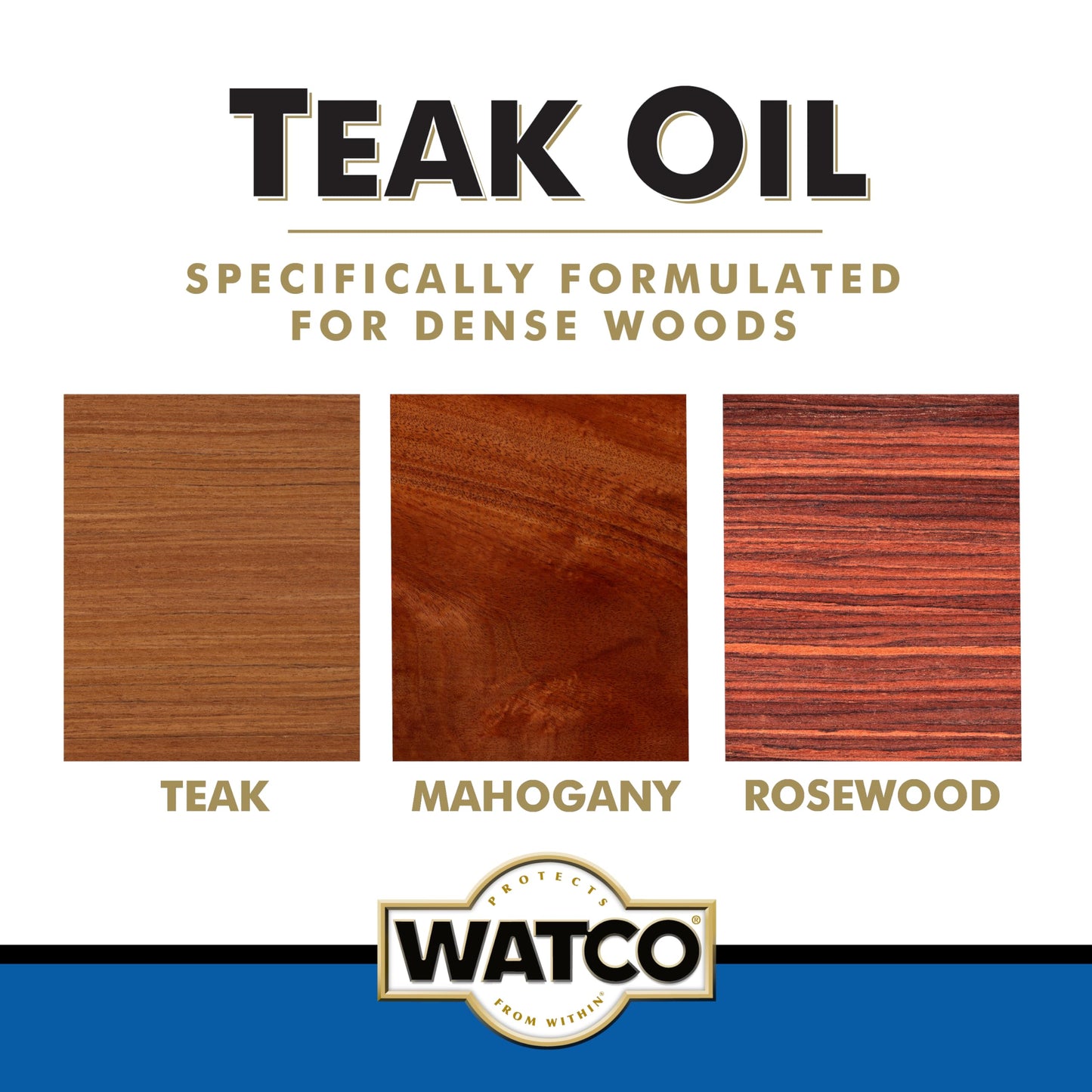 Watco Teak Oil Wood Finish, Quart, Clear