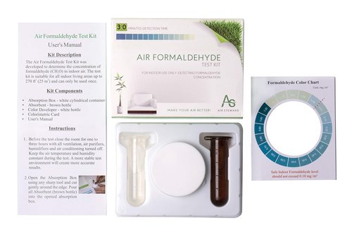 Air Formaldehyde (HCHO) DIY test kit - Know What's in the Air that Surrounds You (Pack of 1)