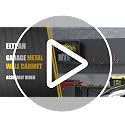 Eltean 26W Double-Door Metal Wall Cabinet, Locking Garage Storage with Adjustable Shelves