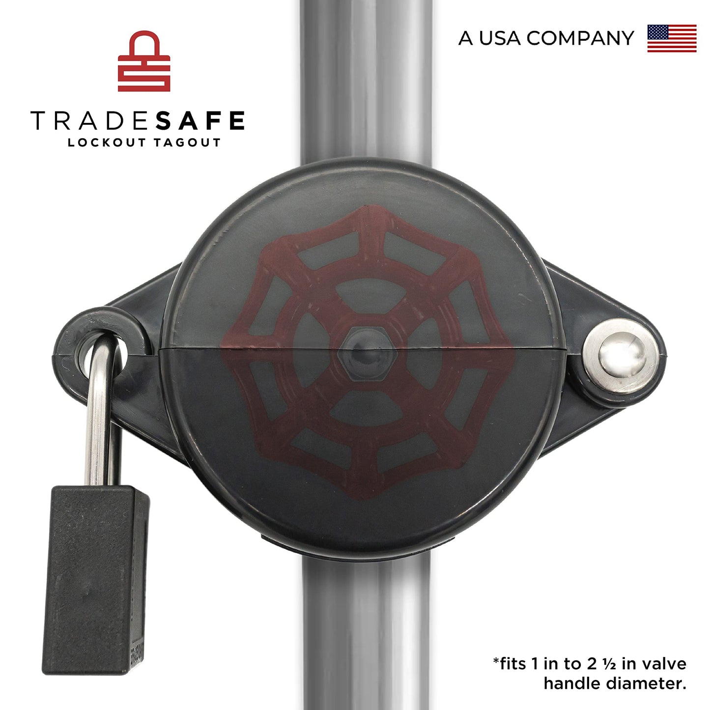 TRADESAFE Outdoor Faucet Lock - Water Spigot Lock, Durable Faucet Locks Outdoor with Keyed Padlock, Prevent Water Theft, Unauthorized Outside Faucet Use