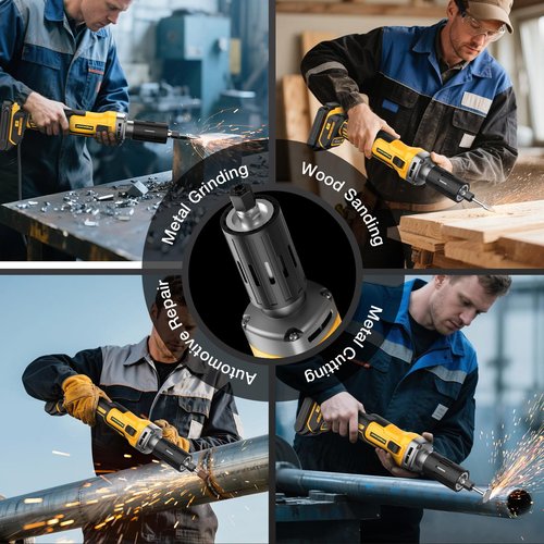 Die Grinder for Dewalt 20V MAX Battery, Cordless Die Grinder with 25000RPM Brushless Motor, 1/4" Precision Collect, Variable Speed Grinder for Metal Wood Grinding Cut Sanding (Battery not Included)