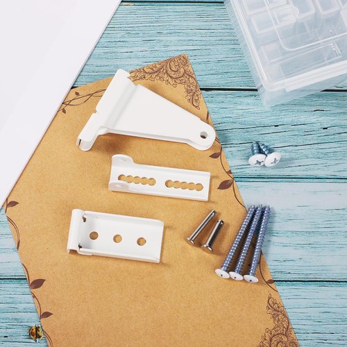 Storm Door Closer Bracket?Repair Jamb Bracket Compatible with Andersen?Durable Screen Door Closer Replacement Parts Kits with Emco/Larson/Pella, Protecting Doors from Damage from Strong Winds (White)