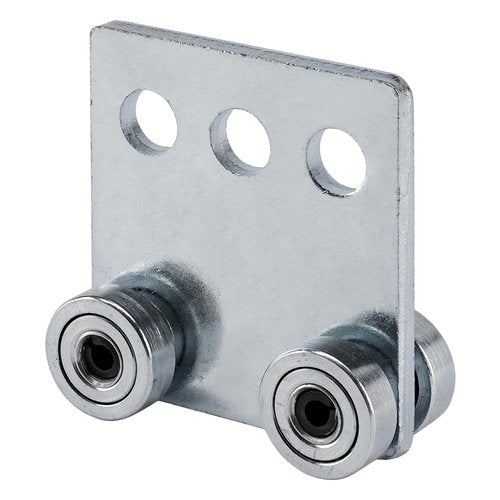 ANDUSTRIAL - 4 Bearing Trolley Assembly Roller - Silver Finish: Electro-Galvanized Zinc - Fits 1-5/8" Wide and All Taller Strut Channels - Design Load: 600 Lbs - 1 Pc