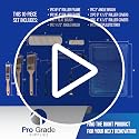 Pro Grade Paint Roller Kit, Brushes, 4" & 9" Covers for Walls