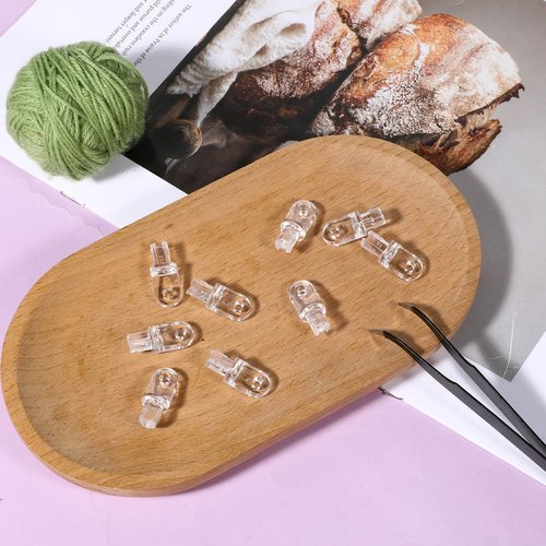 10 Pcs Horizontal Blind Hardware Wand Tip Transparent Vertical Blind Replacement Parts Repair Wand Replacement Kits for Interior Windows Broken Horizontal Blinds Accessories