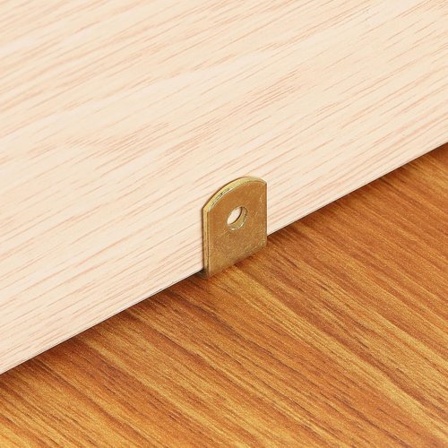 30PCS 1/5 Inch 5 mm Shelf Pegs Polished Brass Shelf Support Pins L-Shaped Metal Shelf Pin Bracket-Style Shelf Peg with Anti-Tip for Furniture Bookcase Cabinet