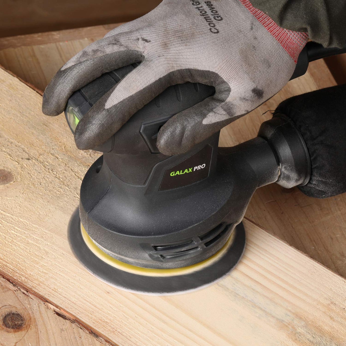 GALAX PRO 280W 13000OPM Max 6 Variable Speeds Orbital Sander with 15Pcs Sanding Discs, 5” electric Sander with Dust Collector for Sanding and Polishing
