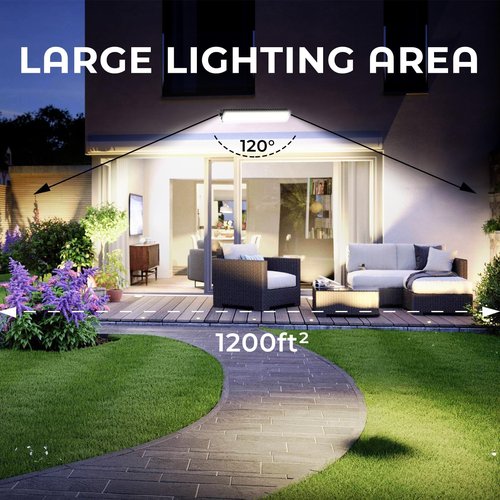 YQNLIFA 2Pack 100W Shop Light, 11000LM 6000K Daylight White Super Brighter LED Shop Light, IP66 Waterproof Garage Lighting with 1.8M/6FT Cord, Bay Light for Workshop Yard Garage Warehouses