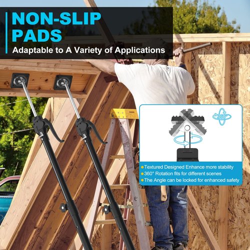 OUTIMATE Third Hand Support Pole Heavy Duty, Cabinet Jacks for Installing Cabinets with 154 LBS Capacity and Expand from 49-1/5 to 114-1/5 in, 4-PC