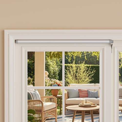 Self Sliding Door Closer, Self Closing Sliding Patio Door Closer, Suitable for 5-6 Feet Automatic Sliding Door, for Used in Patio, Balconies, Kitchens, Bathrooms, etc.