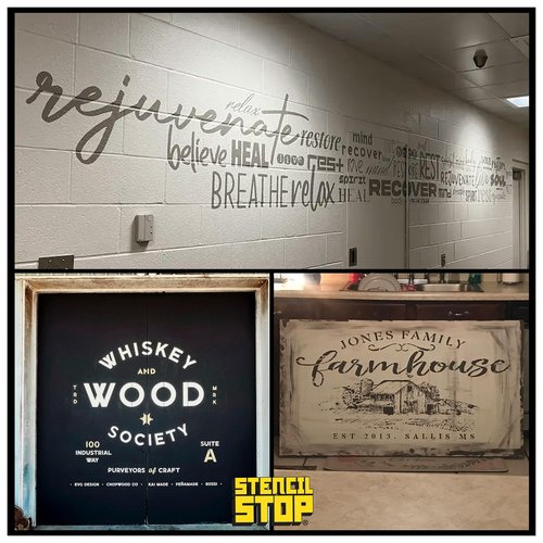 Stencil Stop Personalized Custom Stencils for Spray Painting - Customizable for Logos, Businesses, Images - 14 Mil Mylar Plastic [18 x 18 inches]