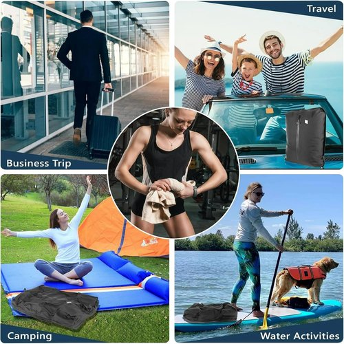 LAG Vacuum Bags for Travel Luggage with Wireless Pump, Revolutionary Reusable Compression Bags for Carry On Suitcases and Backpack, Vacuum Seal Packing cube for Cloth Packing