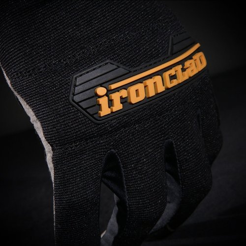 Ironclad GUG04L General Utility Spandex Gloves, Black, Large, Pair