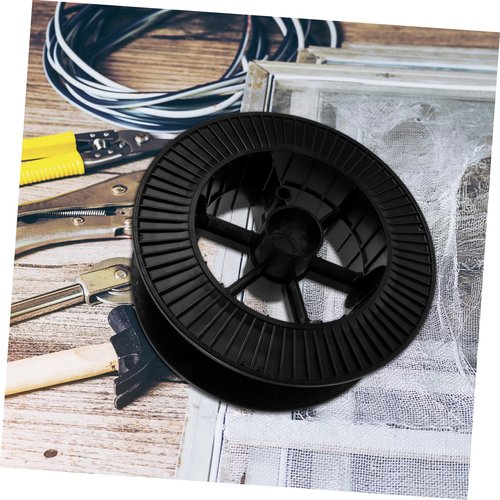 TOPPERFUN I-shaped Wire Reel Welding Wire Empty Sewing Spools Petg Transparent Empty Spool Abs Plus Wire Spool Home Welding Machine Orange Petg Plastic Black