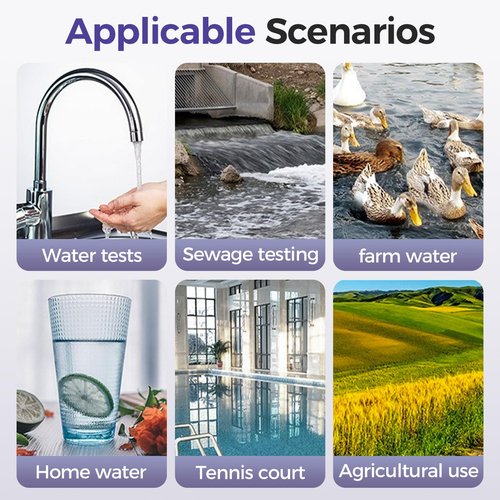 4 in 1 Digital Water Quality Tester, 2025 New Accurate TDS Meter, Portable EC Meter for Aquarium, Reliable Temperature Meter for Home Use (Whit)