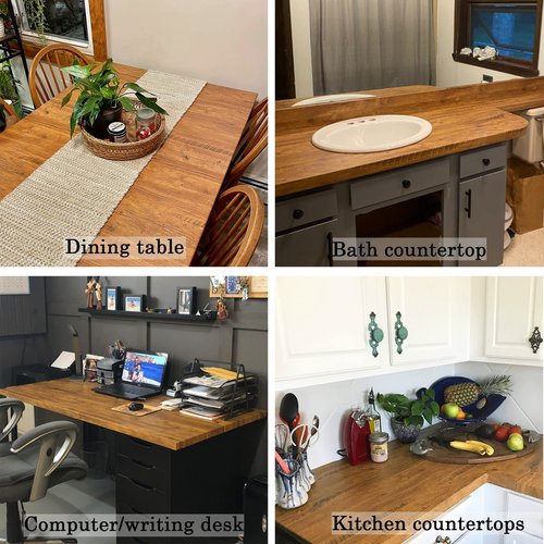 EeeComing Contact Paper Wood Grain Peel and Stick Wallpaper Countertops Cabinets Waterproof Easy to Clean Rustic Wood Wallpaper Self Adhesive Removable Vinyl Roll Brown 78.7Inx17.7In