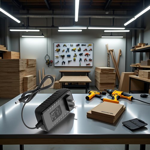 Black 18V 1A AC Battery Charger -Li-Ion- for Warrior Cordless Drill and Flash,Power Tool Battery Chargers, Battery Packs and Chargers, Parts and Accessories