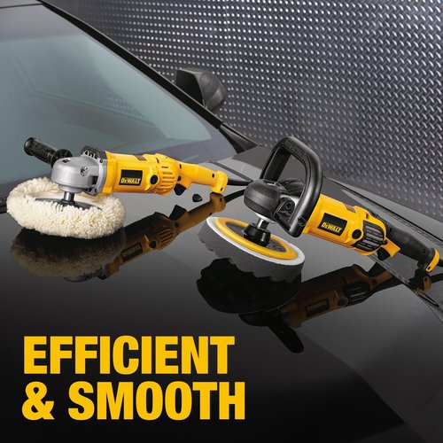 DEWALT Buffer Polisher, 7-in-9-in, 12 amp, Variable Speed Dial 0-3,500 RPM’s, Corded (DWP849X)