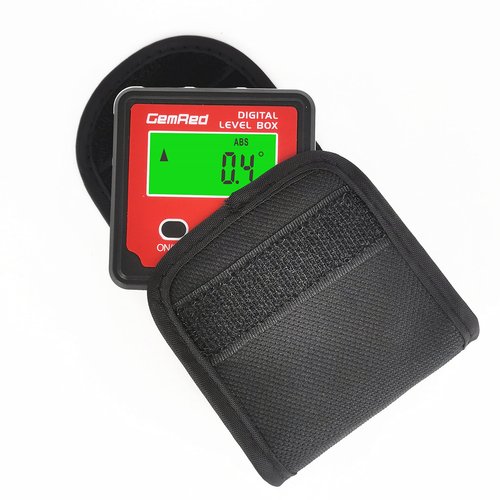 GemRed Digital Angle Gauge DAG-V1 for Measuring and Layout (Aluminum & Plastic （with Bubble Vial）)