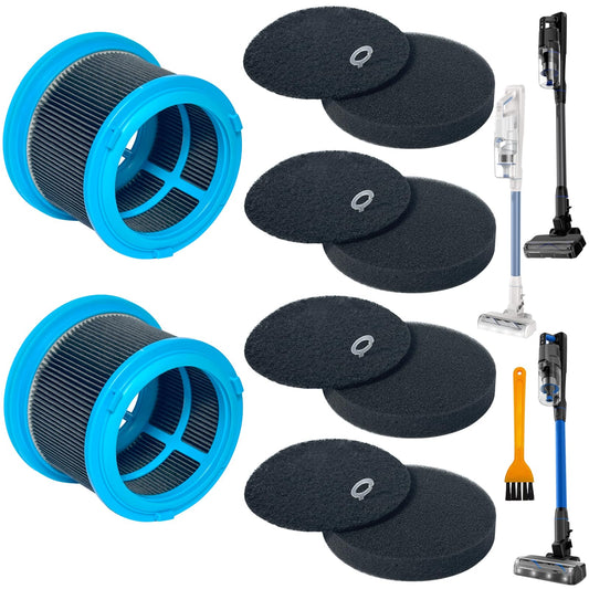 HEPA Filters Kit Replacement for Bissell 4039 4137 4052 PowerClean FurGuard 280W and FurFinder 200W Self-Standing Cordless Vacuum, 2 Filters and 4 Pre-Filter Pads Set included