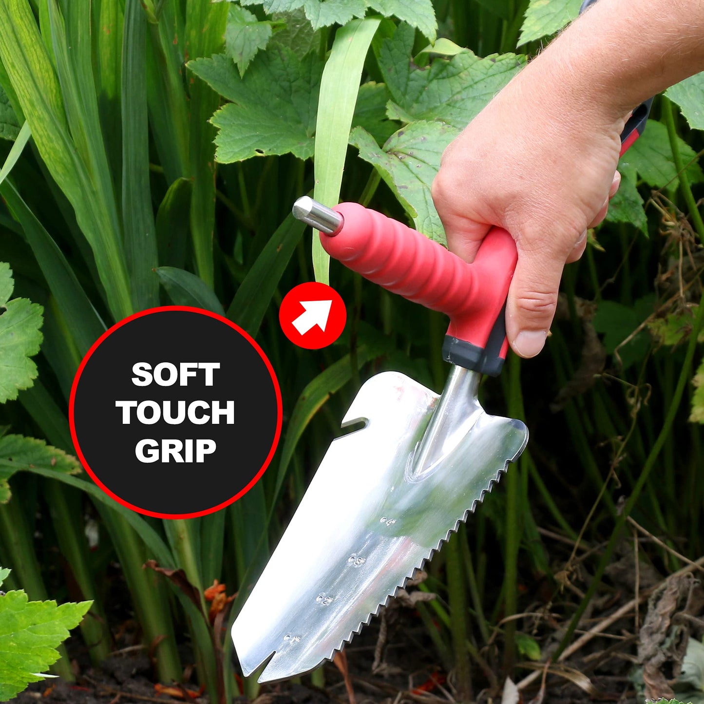 Roamwild Multi-Digger Dual Grip Garden Hand Trowel (Garden Hand Trowel)