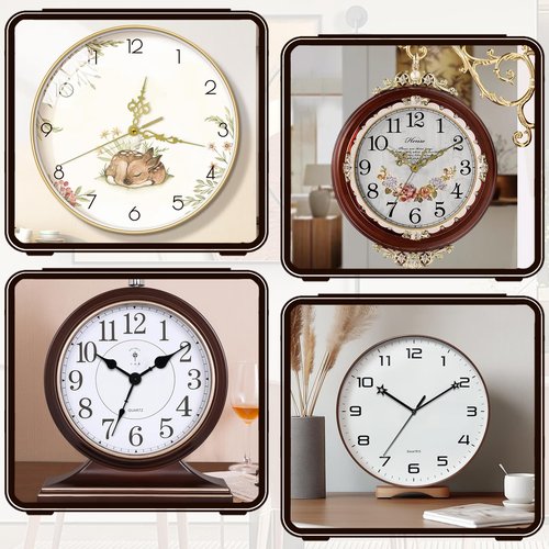 15 Pack Clock Mechanism Replacement Kit with 20 Pairs Clock Hands, Quartz Clock Movement Replacement, Clock Movement Motor Kit for Clock Repair, Replacement and Custom Clock