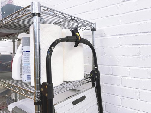 Wrap-It Storage Quick Clips - 10" (3-Pack) Black - Cord Straps with Clips for Hanging to Organize Garage Accessories and Hose Storage
