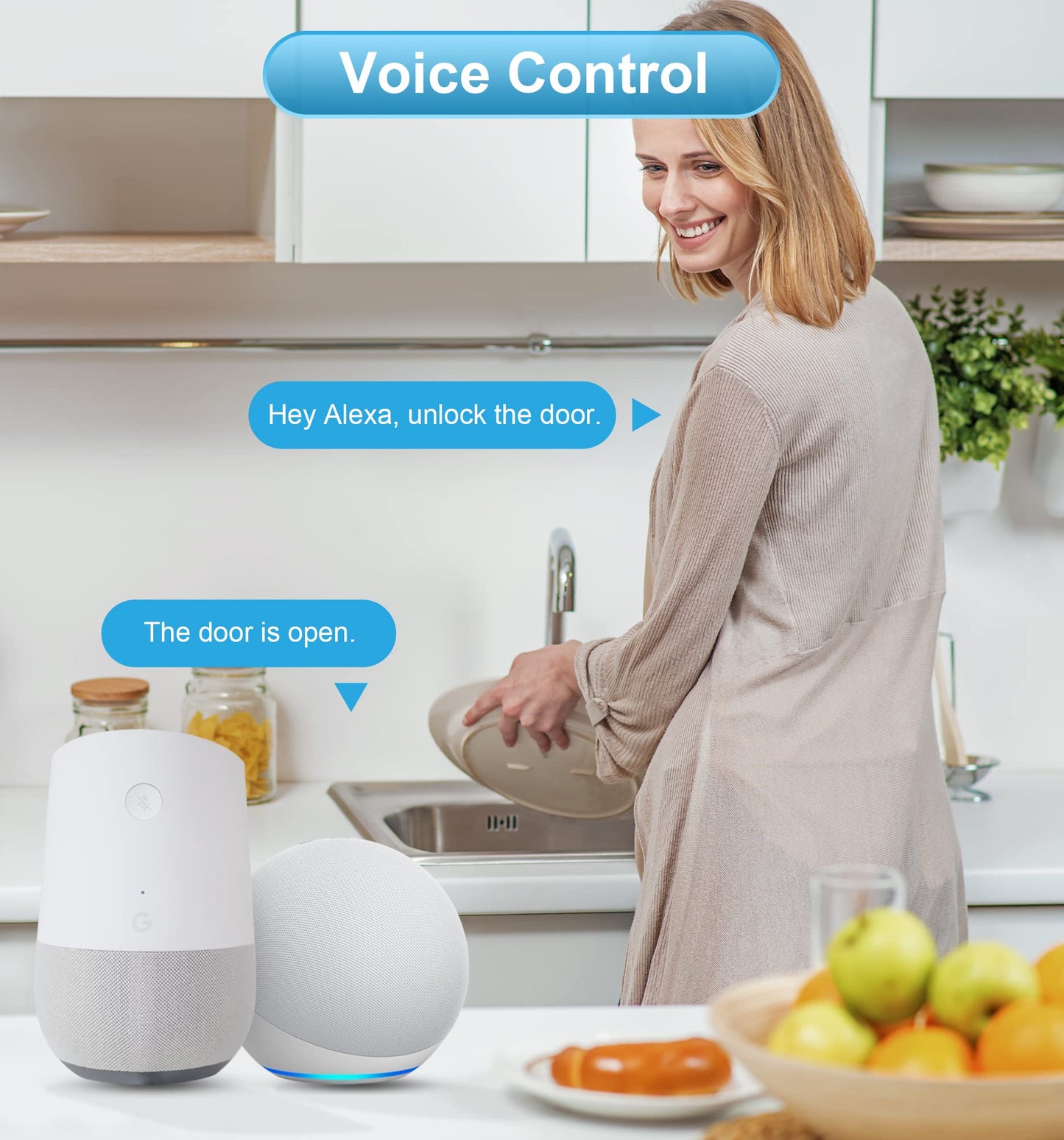 Veise G2 Gateway, Smart Deadbolt WiFi Gateway, Remote Control, Compatible with DD Lock APP and TT Lock APP Remote Control