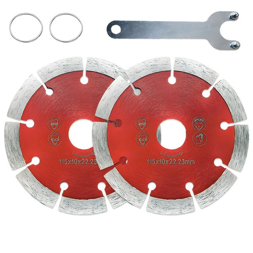 Tayfeim 2pcs 4.5 Inch Diamond Blade for Angle Grinder,Grinder Blades,Diamond Saw Blades for Cutting Stone Brick Ceramic Tile Rock Slab,Wet/Dry Tile Cutter Saw