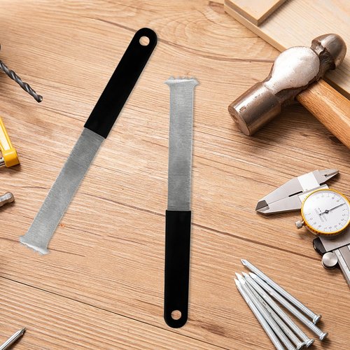 2PCS Paver Removal Tool, Paver Puller with Double Joint Scraper, Micro Teeth Groove & Anti-Slip Rubber Handle, Paver Extractor Tool Set for Lawn Garden Patio Brick Block & Paver Replacement