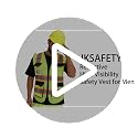 JKSafety Hi Vis Reflective Safety Vest Large Black for Men and Women JK220