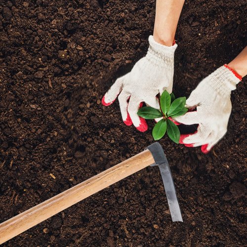 HANABASS Robust Gardening Hoe for Weeding Durable Forged Tool Ergonomic Handle for Gardeners
