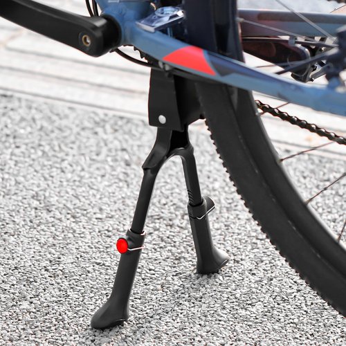 SPICIMOMO Adjustable Bike Kickstand with Double Legs - Aluminum Alloy Bicycle Kick Stands for 22-26 Inch Adult Bike, Road Bikes and Electric Bike
